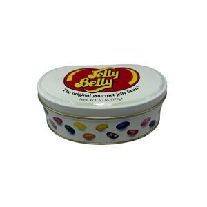 The Original Gourmet‎ Jelly Bean Souvenir Metal Tin Canister 6oz (lil rust)